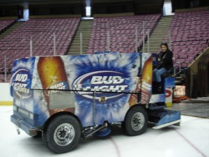 Riding the Zamboni 1